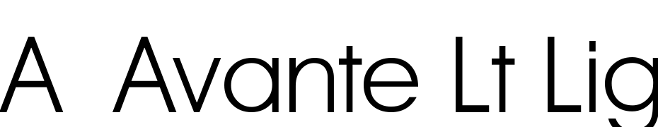 A_Avante Lt Light Font Download Free